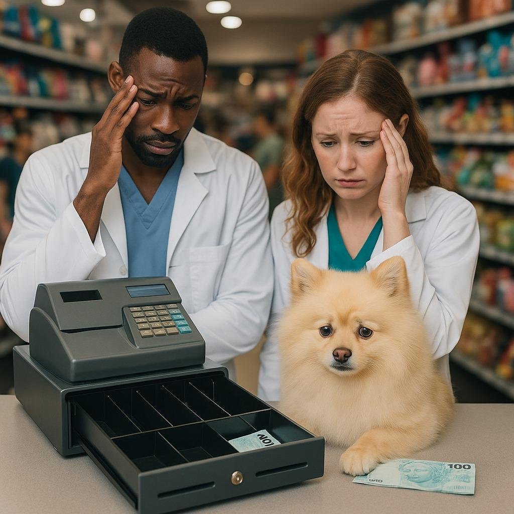 Empresário pet preocupado com financeiro